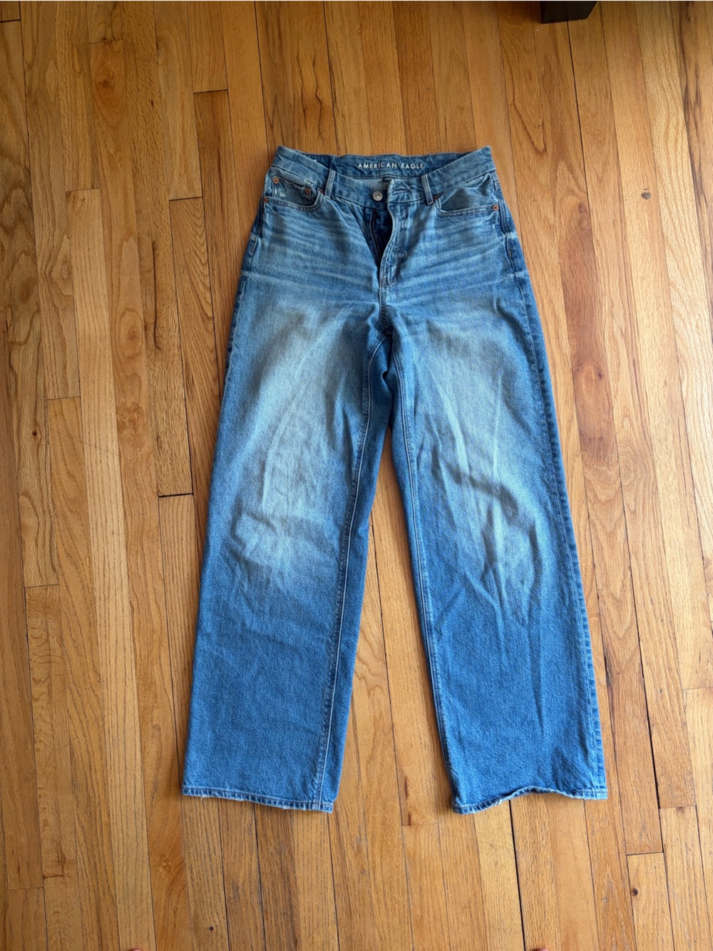 American Eagle Outfitters Light Blue Wide Leg Jeans